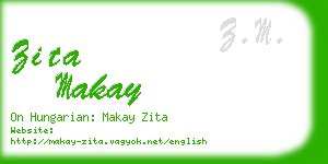 zita makay business card